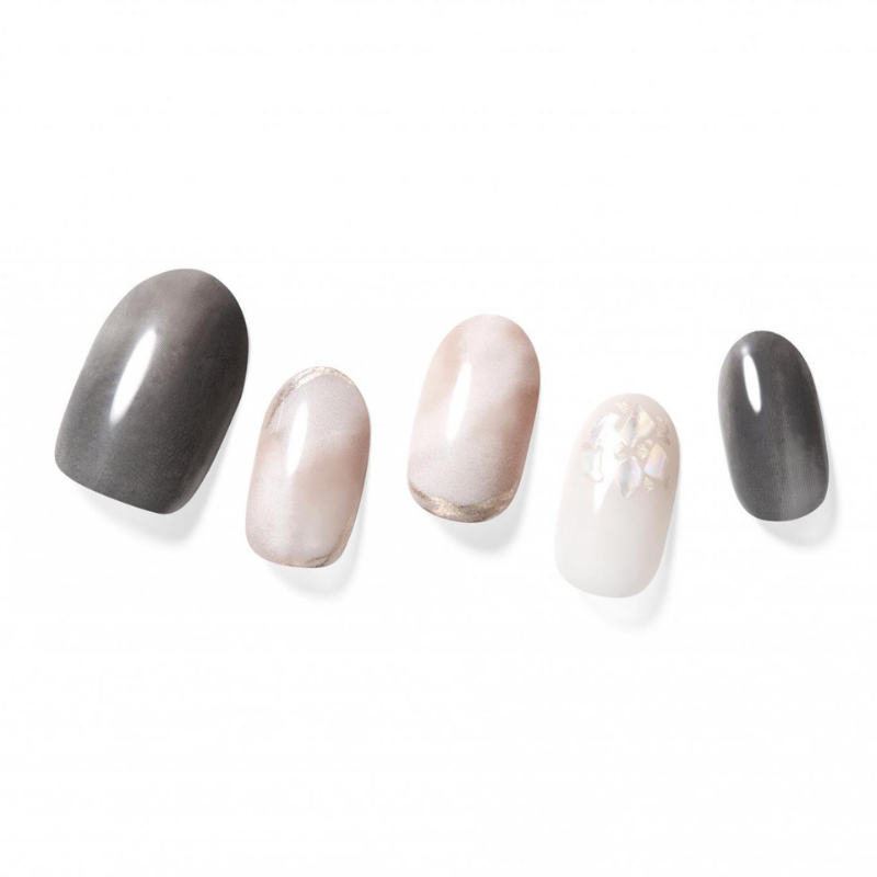 DASHING DIVA Magic Press Long Oval Mani Elegant Detail MGL2W037OL
