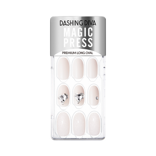 DASHING DIVA Magic Press Long Oval Mani Heart Beam MDR2F086PO