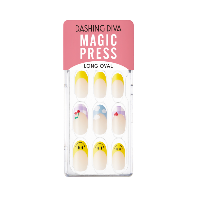 DASHING DIVA Magic Press Long Oval Mani Picnic Time MDR1167OL