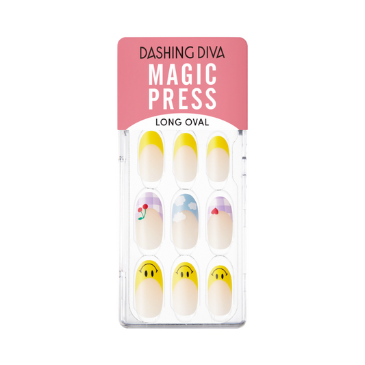 DASHING DIVA Magic Press Long Oval Mani Picnic Time MDR1167OL