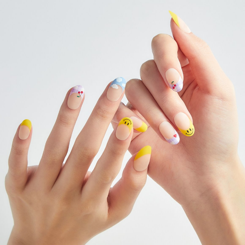 DASHING DIVA Magic Press Long Oval Mani Picnic Time MDR1167OL