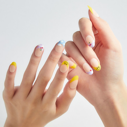 DASHING DIVA Magic Press Long Oval Mani Picnic Time MDR1167OL