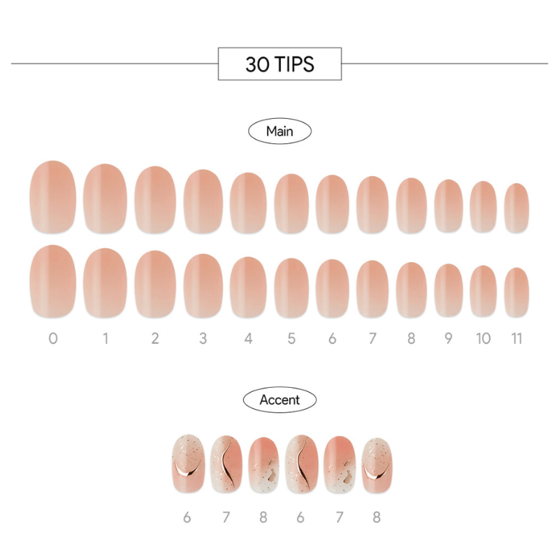 DASHING DIVA Magic Press Long Oval Mani Royal Pink MDR1192OL