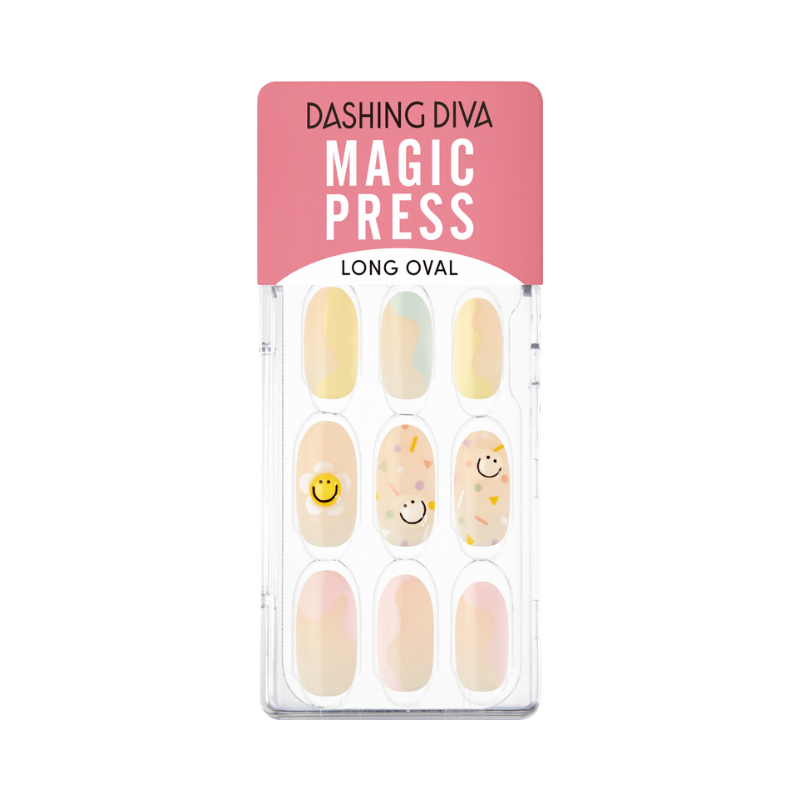 DASHING DIVA Magic Press Long Oval Mani Sweet Smile MDR1168OL
