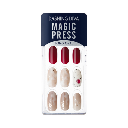 DASHING DIVA Magic Press Long Oval Mani Versailles MDR2F040OL