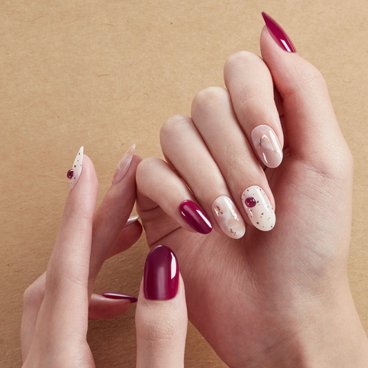 DASHING DIVA Magic Press Long Oval Mani Versailles MDR2F040OL