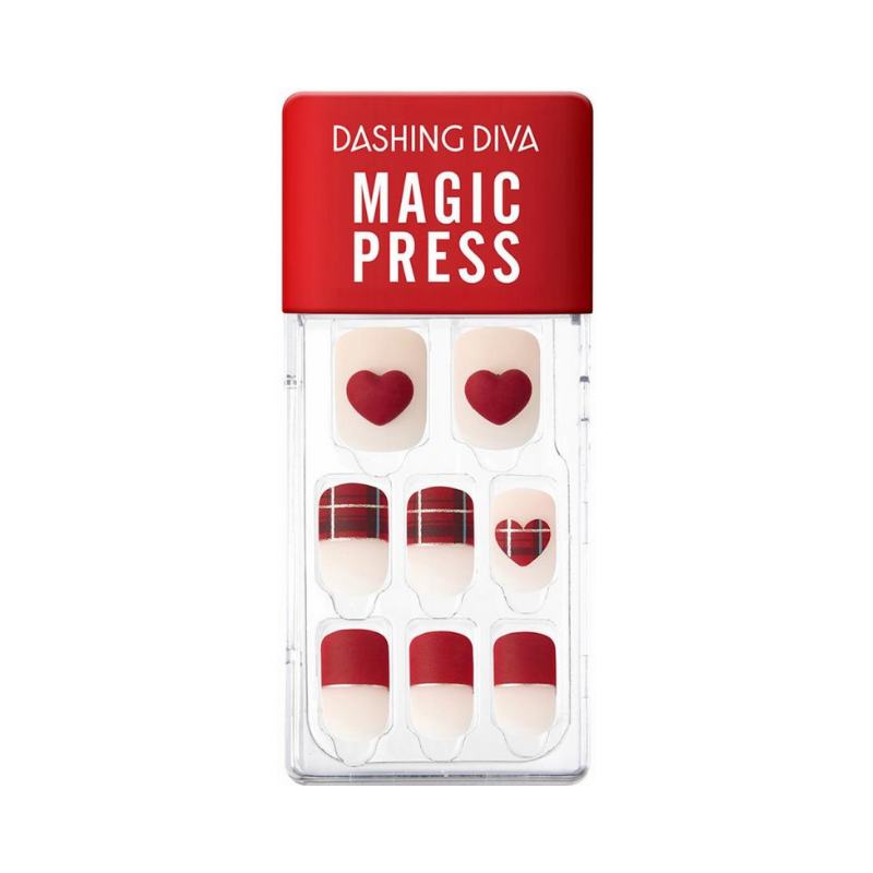 DASHING DIVA Magic Press Wonder Red Mani Better Than Heart MDR821