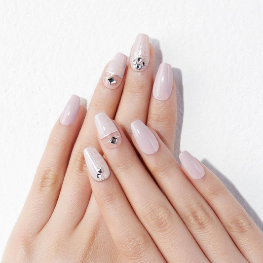 DASHING DIVA Magic Press Mani Coffin Grey Swan MDR808CF