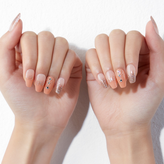 DASHING DIVA Magic Press Mani Coffin Shine Coral MDR809CF