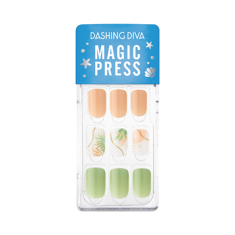 DASHING DIVA Magic Press Design Art Mani Beautiful Green MGL024