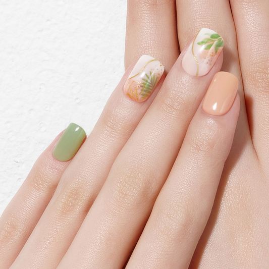 DASHING DIVA Magic Press Design Art Mani Beautiful Green MGL024
