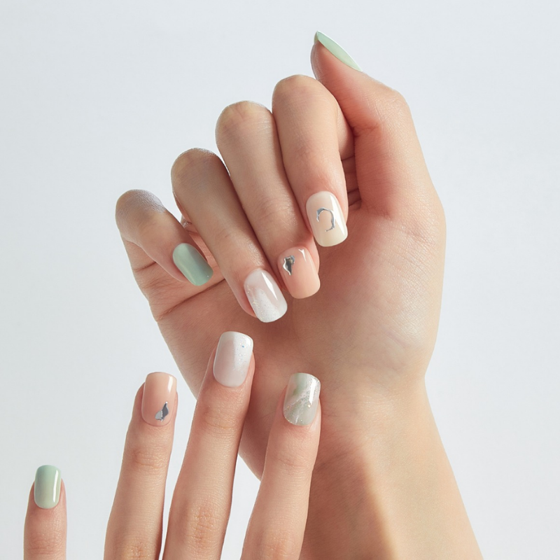 DASHING DIVA Magic Press Mani Dusty Green MDR1190