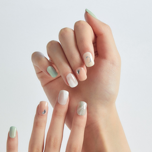 DASHING DIVA Magic Press Mani Dusty Green MDR1190