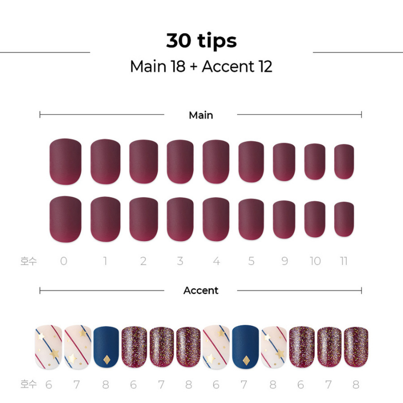 DASHING DIVA Magic Press Wonder Red Mani Let It Star MDR822