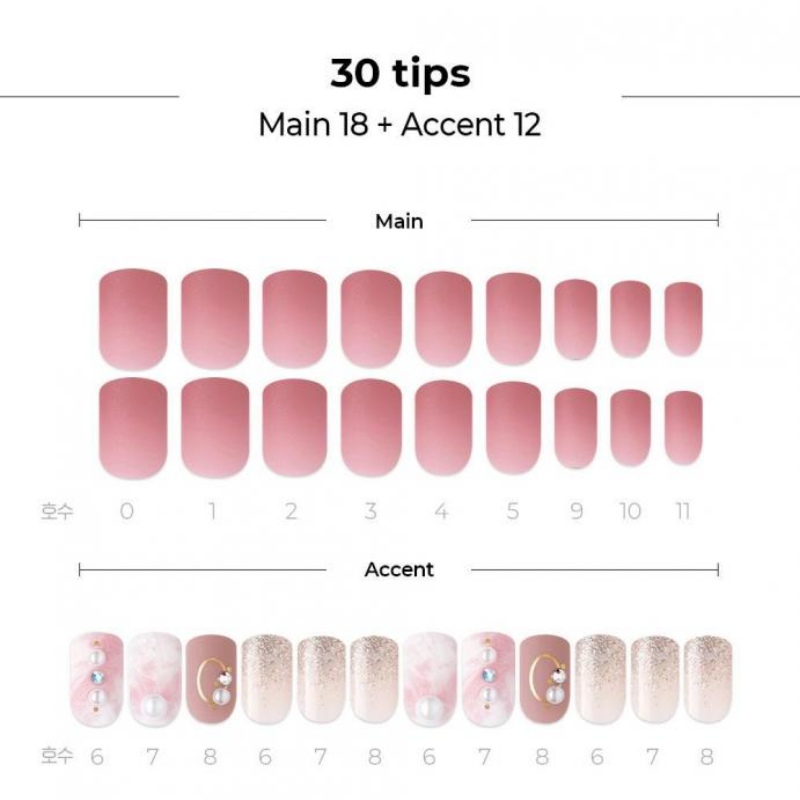 DASHING DIVA Magic Press Autumn Closet Long Mani Rose Marble MDR783SL