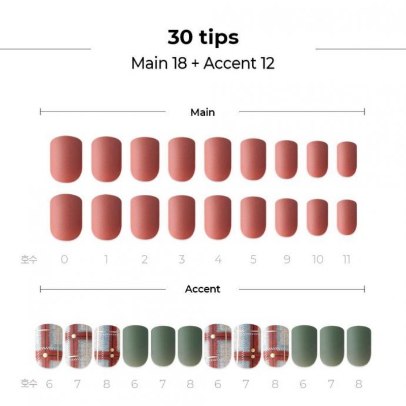 DASHING DIVA Magic Press Autumn Closet Mani Mute Check MDR767