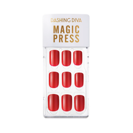 DASHING DIVA Magic Press Mani Red Heel MAU007 (Dear Classic Collection)