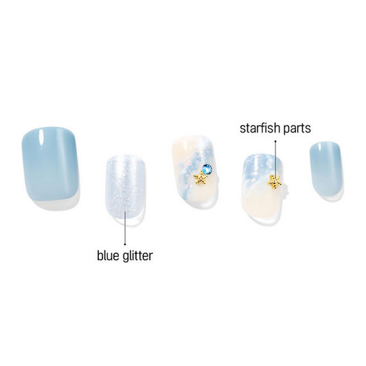 DASHING DIVA Magic Press Design Art Mani Romantic Seaside MDR1038