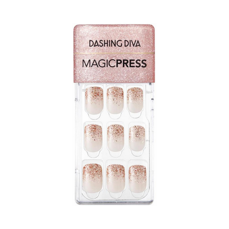 DASHING DIVA Magic Press Mani Rose Gold Rain MDR731