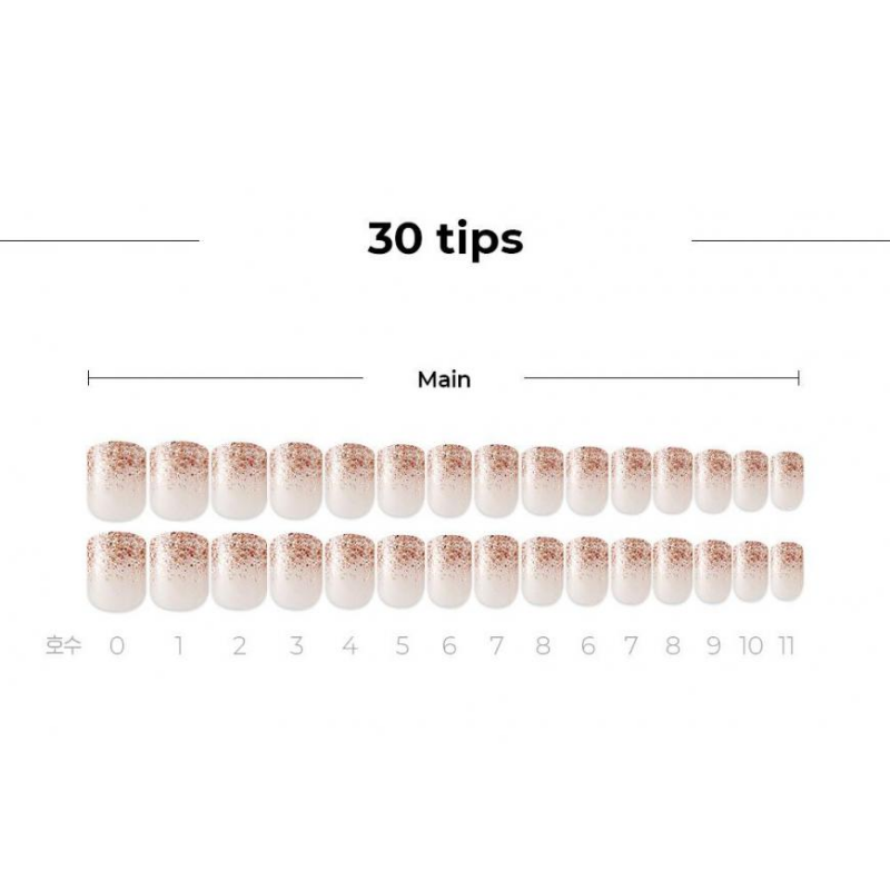 DASHING DIVA Magic Press Mani Rose Gold Rain MDR731