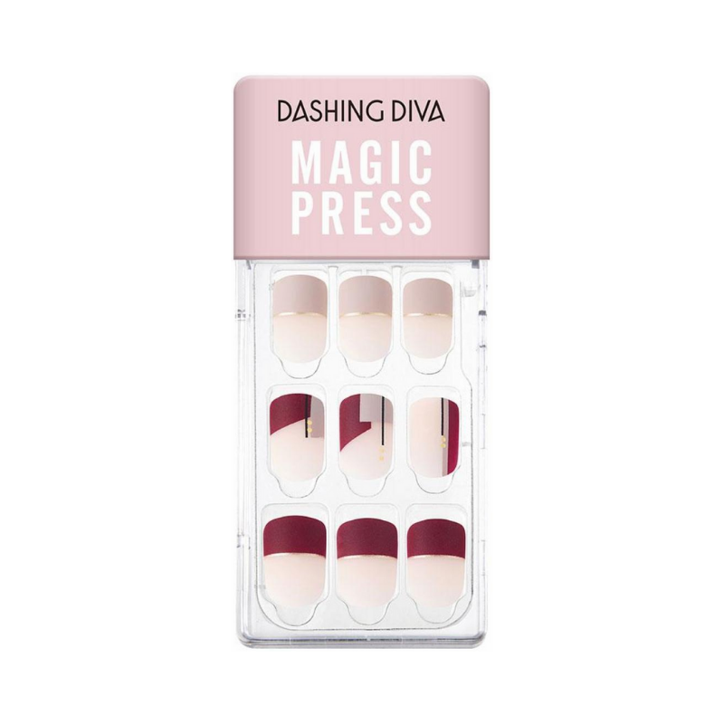 DASHING DIVA Magic Press Autumn Closet Mani Rosewood French MDR803