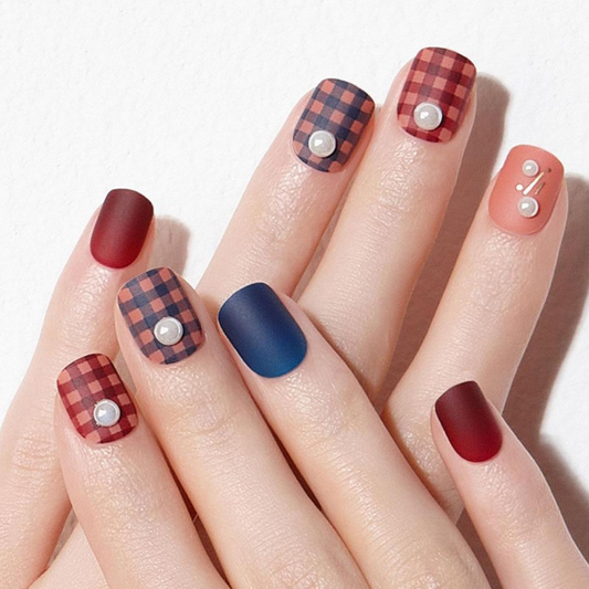 DASHING DIVA Magic Press Autumn Closet Short Mani Benee MDR799SS