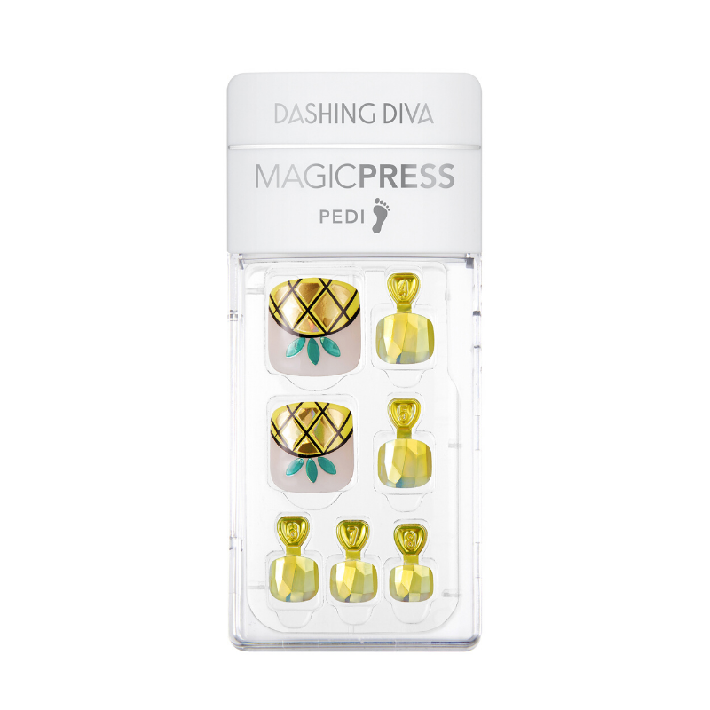DASHING DIVA Magic Press Oh California Pedi Juicy Pineapple MDR673P
