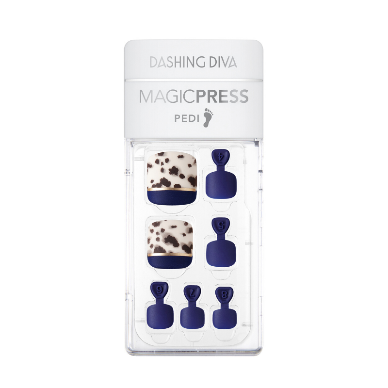 DASHING DIVA Magic Press Oh California Pedi Smudged Leopard MDR662P