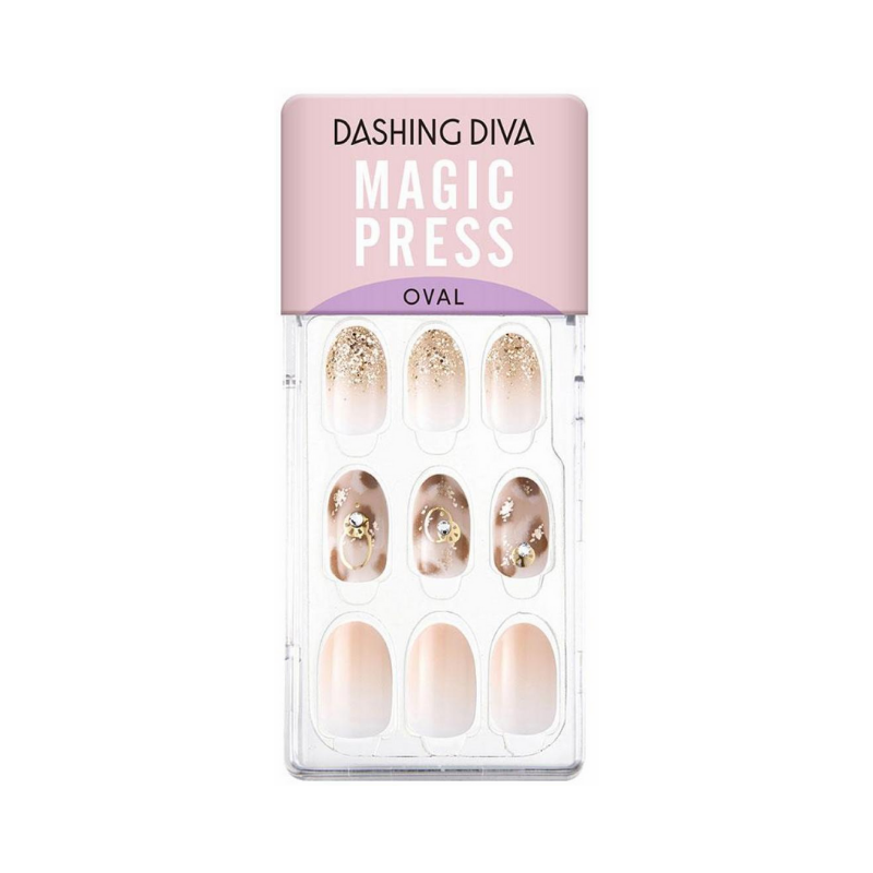 DASHING DIVA Magic Press Autumn Closet Oval Mani Calm Beige MDR806OV
