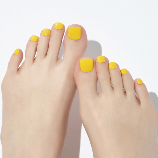 DASHING DIVA Magic Press Pedi Bumblebee Yellow MWK127P
