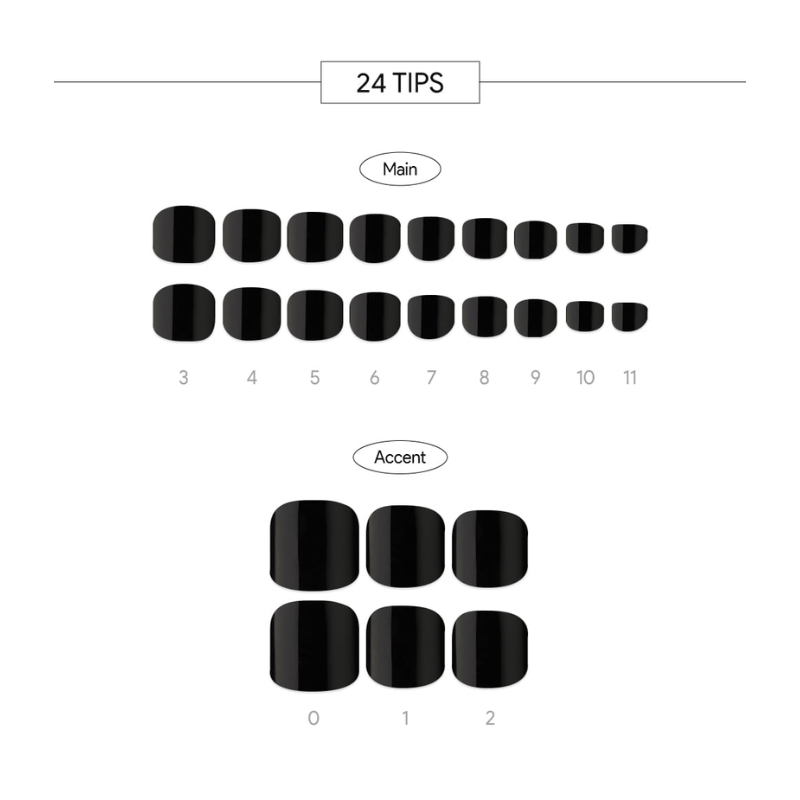 DASHING DIVA Magic Press Pedi Carbon Black MWK181P