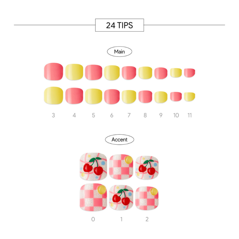 DASHING DIVA Magic Press Pedi Cherry Pink MDR1277P