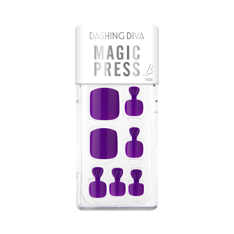 DASHING DIVA Magic Press Pedi Glossy Violet MWK129P