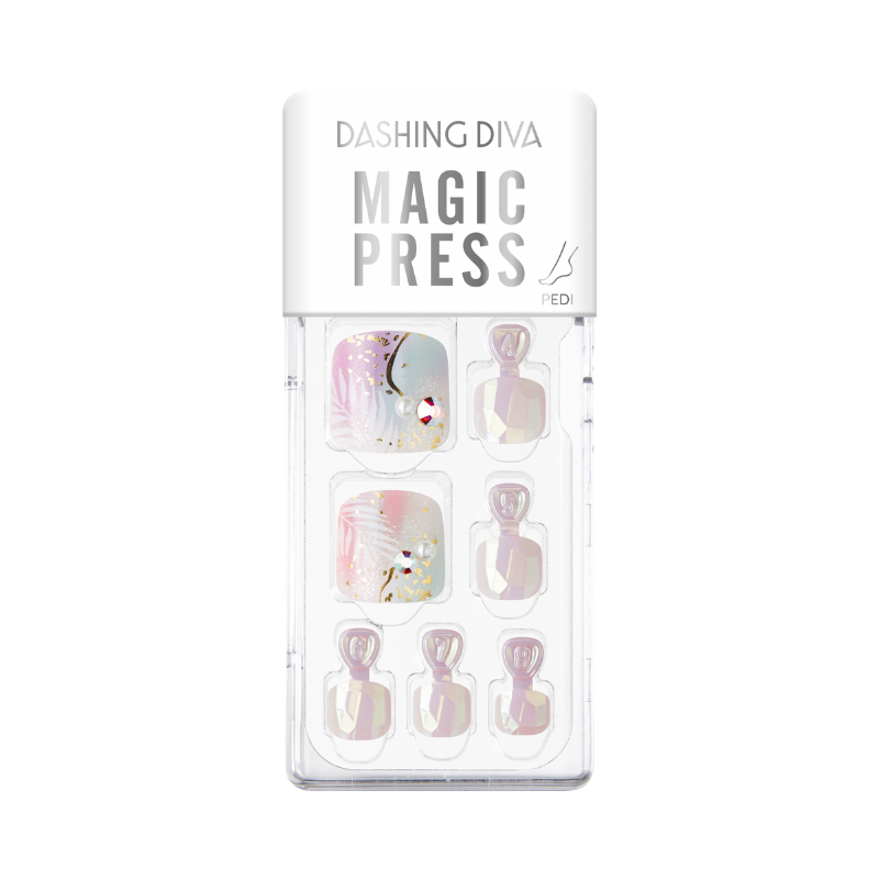 DASHING DIVA Magic Press Pedi Magical Palm Tree MDR1255P