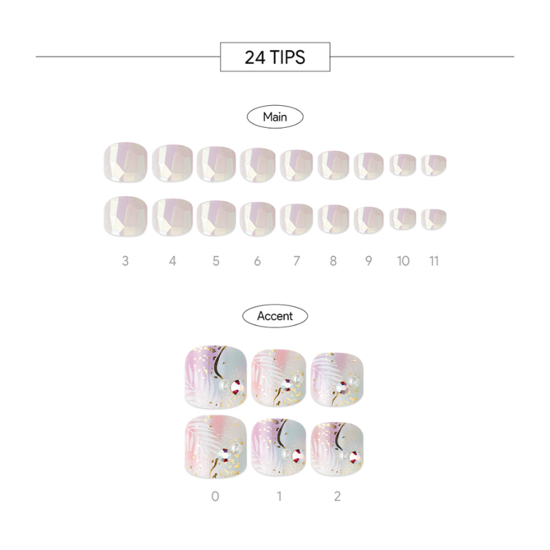 DASHING DIVA Magic Press Pedi Magical Palm Tree MDR1255P