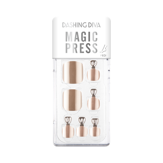 DASHING DIVA Magic Press Pedi Metallic Cocoa MWK159P