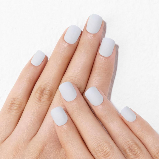 DASHING DIVA Magic Press Color Series Short Mani Powder Blue MDR900SS