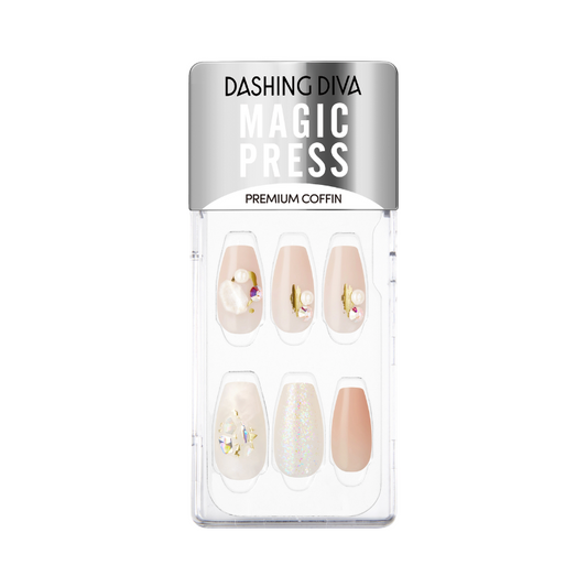 DASHING DIVA Magic Press Premium Coffin Mani Bride Of May MDR1213PC