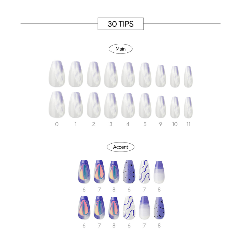 DASHING DIVA Magic Press Premium Coffin Mani Hey Mama MDR1205PC