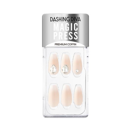 DASHING DIVA Magic Press Premium Coffin Mani Dia Island MWK152PC