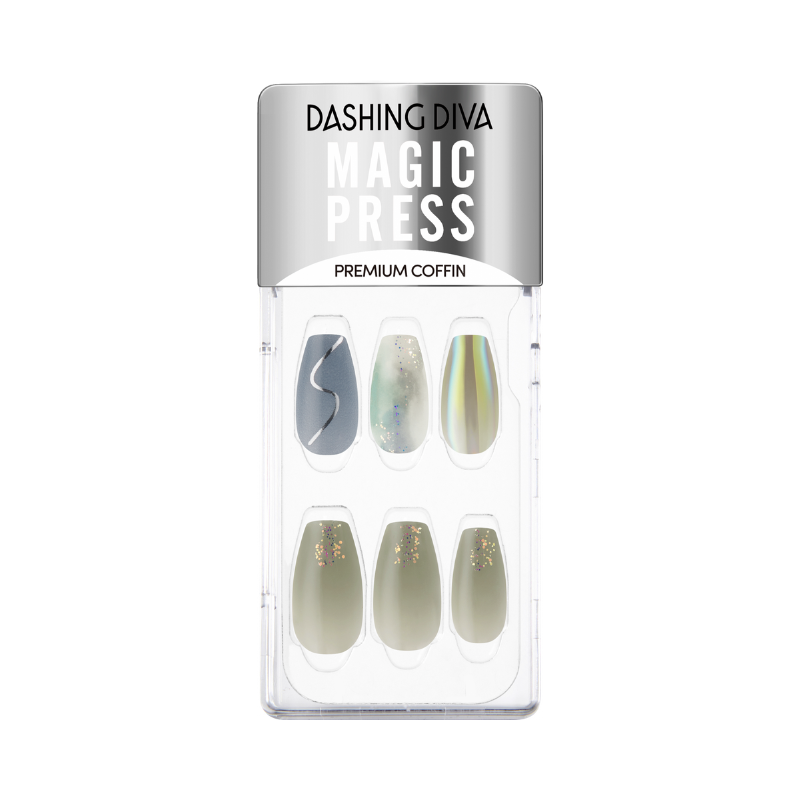 DASHING DIVA Magic Press Premium Coffin Mani Ground Frost MDR1152PC