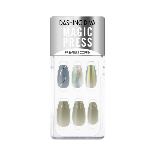 DASHING DIVA Magic Press Premium Coffin Mani Ground Frost MDR1152PC