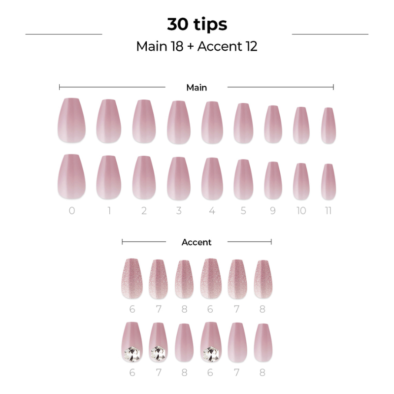 DASHING DIVA Magic Press Premium Coffin Mani Shine Plum MDR1074PC