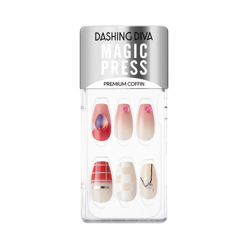 DASHING DIVA Magic Press Premium Coffin Mani Pretty Savage MDR1207PC