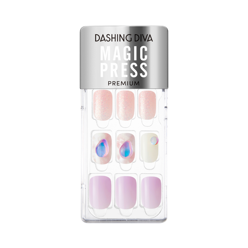 DASHING DIVA Magic Press Premium Regular Round Mani Sheer Love MDR1200PR