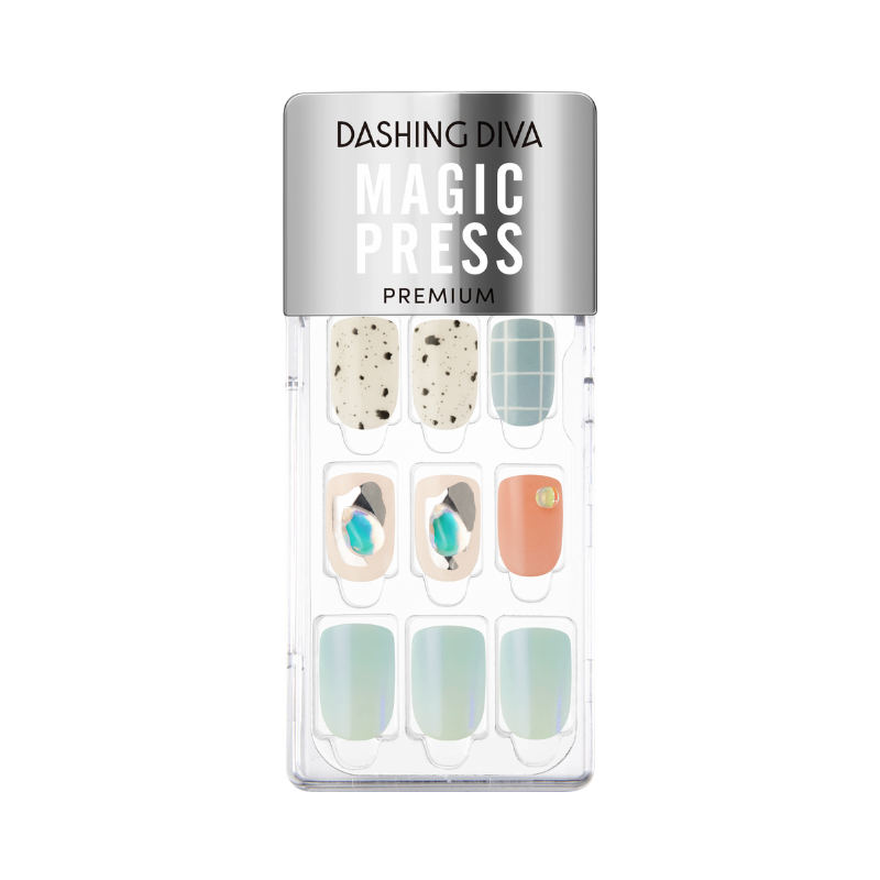 DASHING DIVA Magic Press Premium Regular Square Mani Joyful Moment MDR1161PR