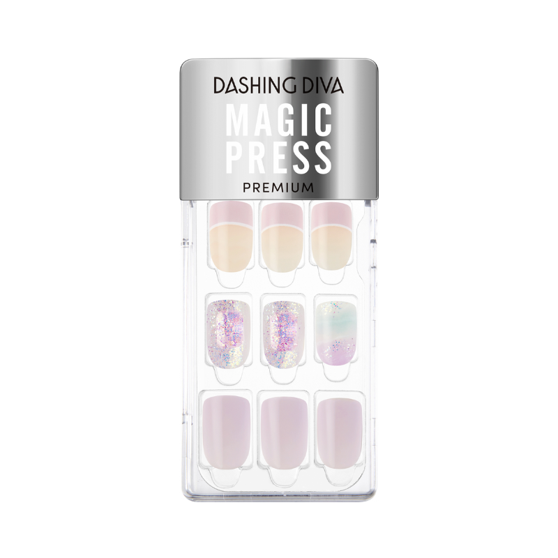 DASHING DIVA Magic Press Premium Regular Square Mani Dazzling Sky MDR1155PR