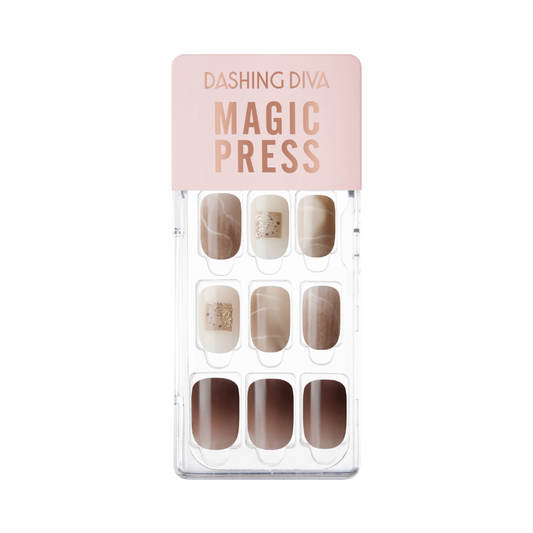 DASHING DIVA Magic Press Regular Round Mani Alluring Square MGL2F009RR