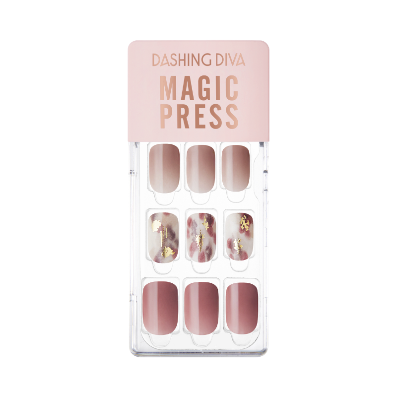DASHING DIVA Magic Press Regular Round Mani Burgundy Touch MGL2F013RR