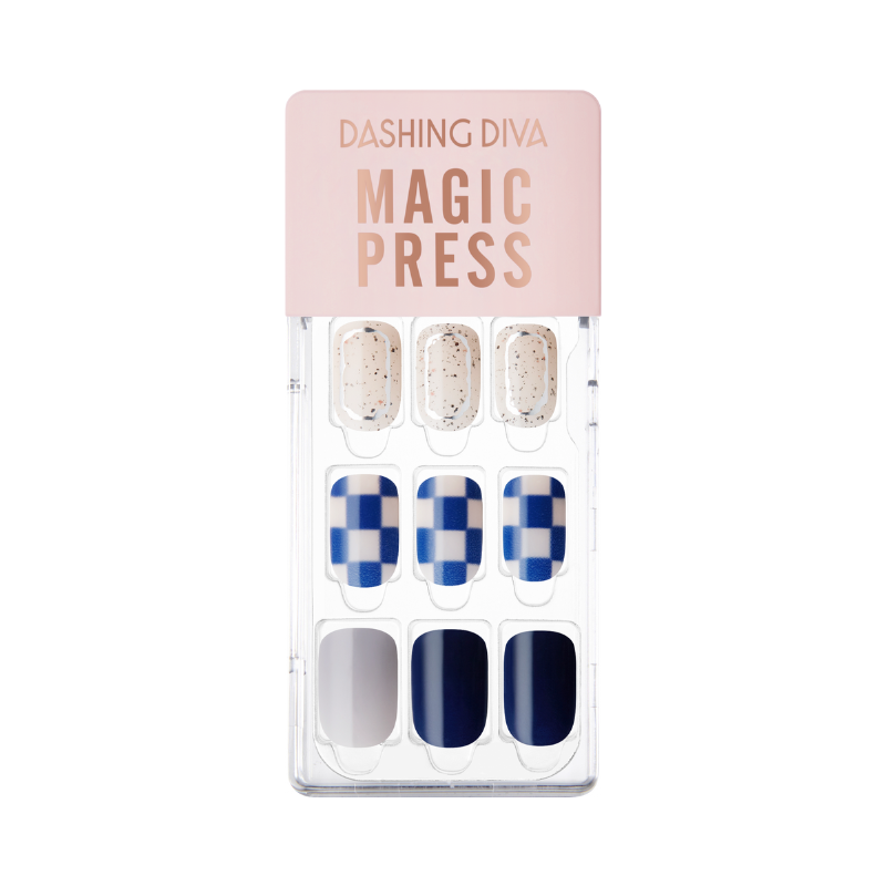 DASHING DIVA Magic Press Regular Round Mani Check Suit MDR2F046RR